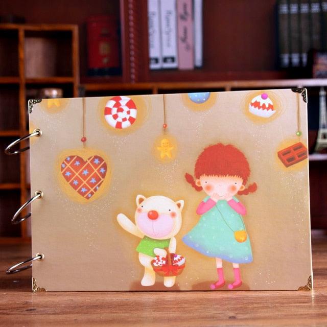 10 Pages DIY Album Scrapbook Our Story Series Handmade Photo Albums for Lover Baby Wedding Stickers Scrapbooking Home Decor House Decoration DIY Memorable Gifts For Loved Ones
