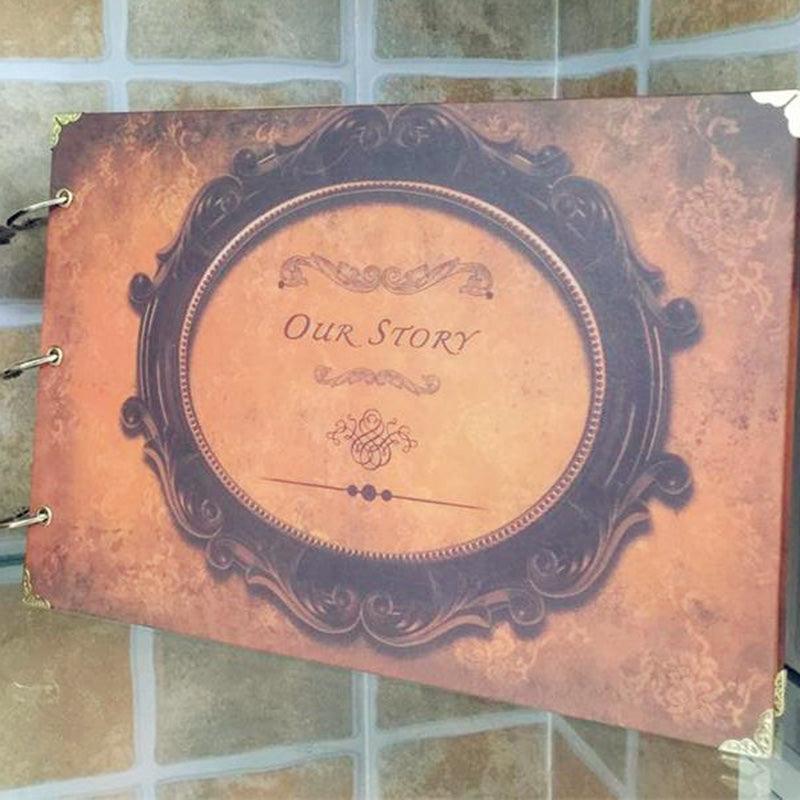 10 Pages DIY Album Scrapbook Our Story Series Handmade Photo Albums for Lover Baby Wedding Stickers Scrapbooking Home Decor House Decoration DIY Memorable Gifts For Loved Ones