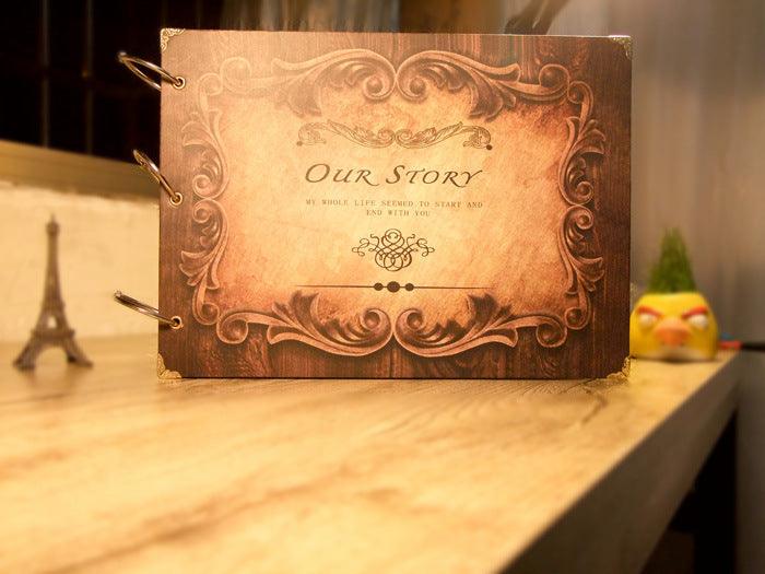 10 Pages DIY Album Scrapbook Our Story Series Handmade Photo Albums for Lover Baby Wedding Stickers Scrapbooking Home Decor House Decoration DIY Memorable Gifts For Loved Ones