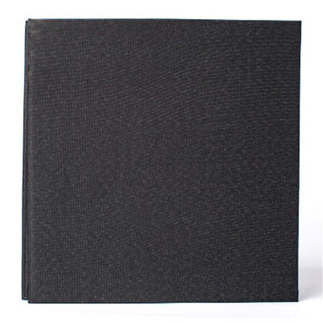 16-inch 20 Pages Self Adhesive Photo Album DIY Scrapbook Rustic Linen Cloth Cover Personalize Album for Wedding Memory Album Home Decor House Decoration DIY Memorable Gifts For Loved Ones