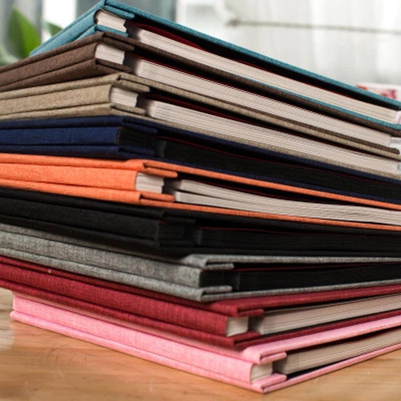16-inch 20 Pages Self Adhesive Photo Album DIY Scrapbook Rustic Linen Cloth Cover Personalize Album for Wedding Memory Album Home Decor House Decoration DIY Memorable Gifts For Loved Ones
