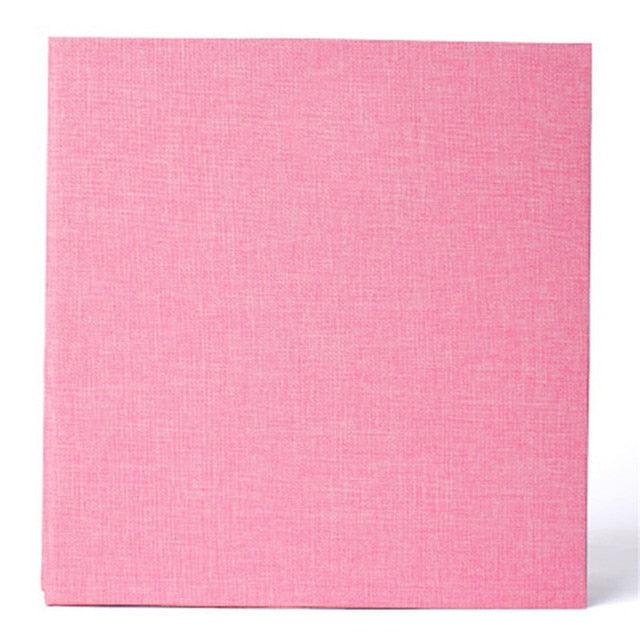 16-inch 20 Pages Self Adhesive Photo Album DIY Scrapbook Rustic Linen Cloth Cover Personalize Album for Wedding Memory Album Home Decor House Decoration DIY Memorable Gifts For Loved Ones