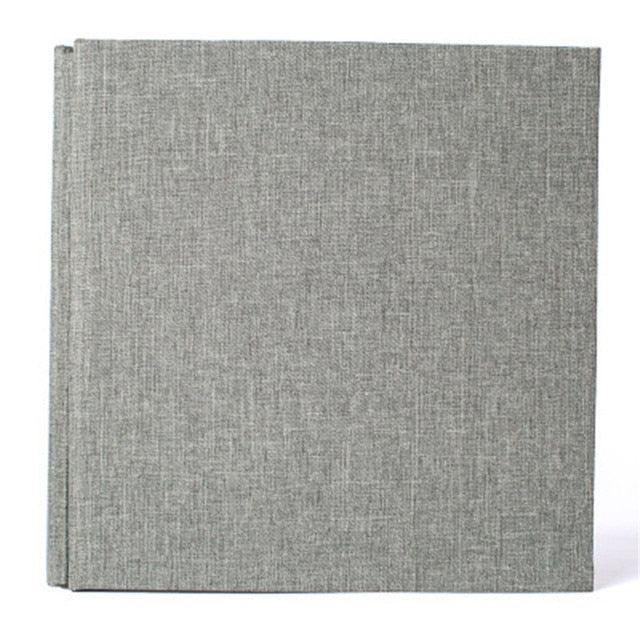16-inch 20 Pages Self Adhesive Photo Album DIY Scrapbook Rustic Linen Cloth Cover Personalize Album for Wedding Memory Album Home Decor House Decoration DIY Memorable Gifts For Loved Ones