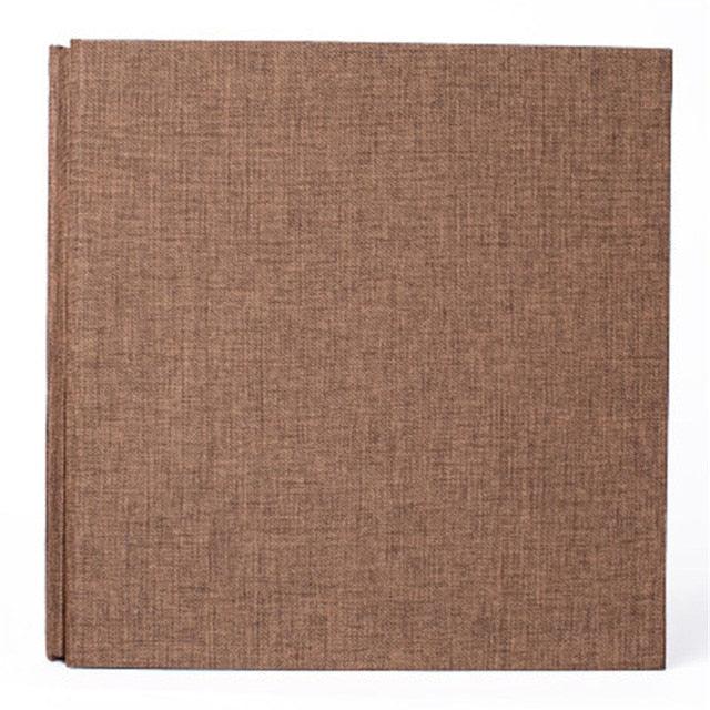 16-inch 20 Pages Self Adhesive Photo Album DIY Scrapbook Rustic Linen Cloth Cover Personalize Album for Wedding Memory Album Home Decor House Decoration DIY Memorable Gifts For Loved Ones