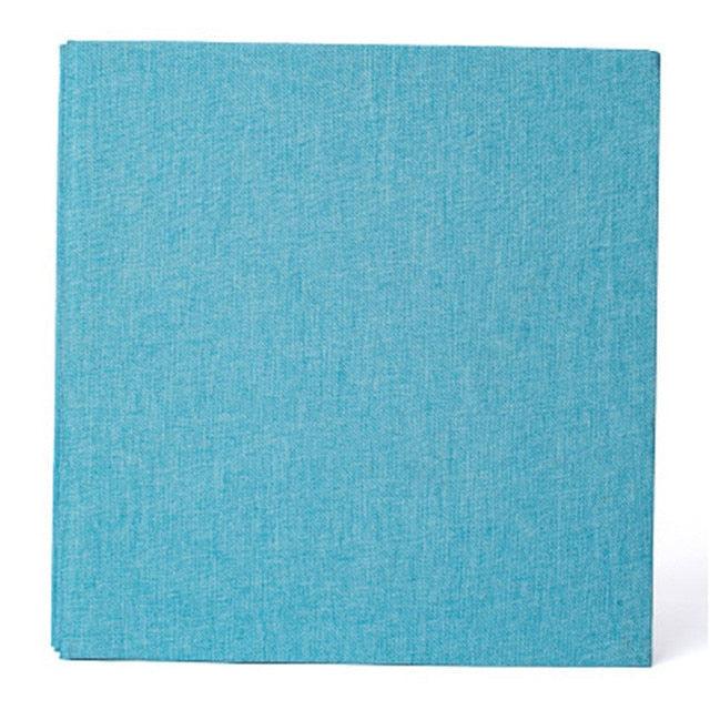 16-inch 20 Pages Self Adhesive Photo Album DIY Scrapbook Rustic Linen Cloth Cover Personalize Album for Wedding Memory Album Home Decor House Decoration DIY Memorable Gifts For Loved Ones