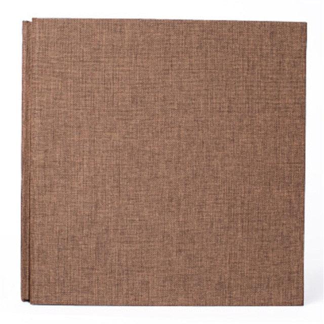 16-inch 20 Pages Self Adhesive Photo Album DIY Scrapbook Rustic Linen Cloth Cover Personalize Album for Wedding Memory Album Home Decor House Decoration DIY Memorable Gifts For Loved Ones