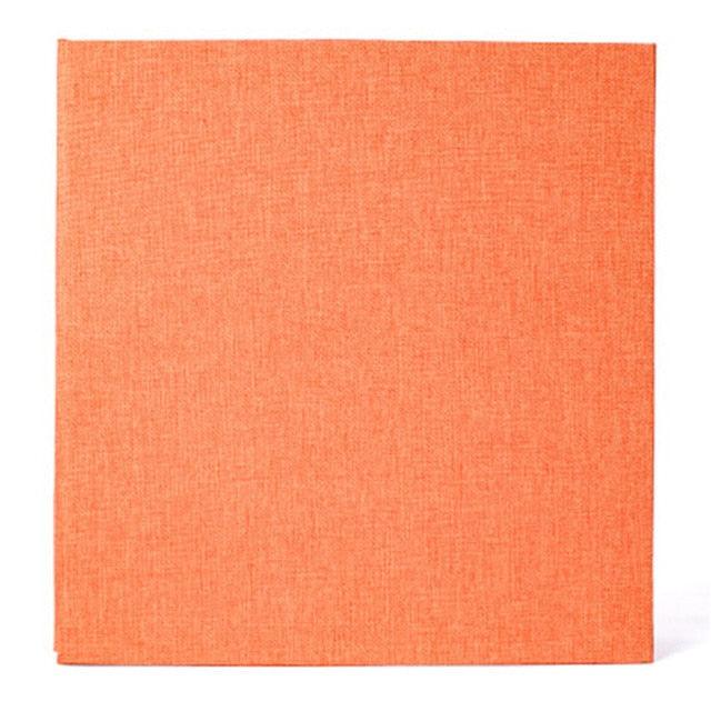 16-inch 20 Pages Self Adhesive Photo Album DIY Scrapbook Rustic Linen Cloth Cover Personalize Album for Wedding Memory Album Home Decor House Decoration DIY Memorable Gifts For Loved Ones