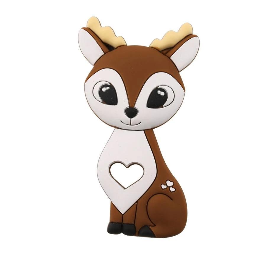 Baby Teether Silicone Rabbit Food Grade Bunny Teether Nursing Teething Accessories Silicone Animal Teether For Kids and Baby