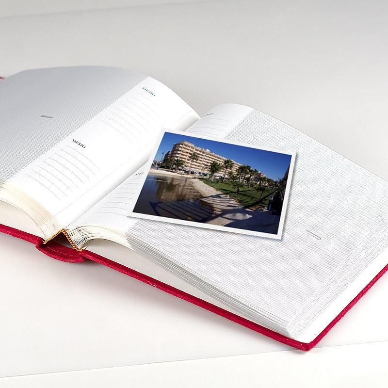 1Pc 4 Colors Holds Photos Slip In Memo Photo Album Family Memory Notebook Picture Albums 200 Photos For Photographs Albums Book Scrapbook Paper Baby Family Scrapbook Albums