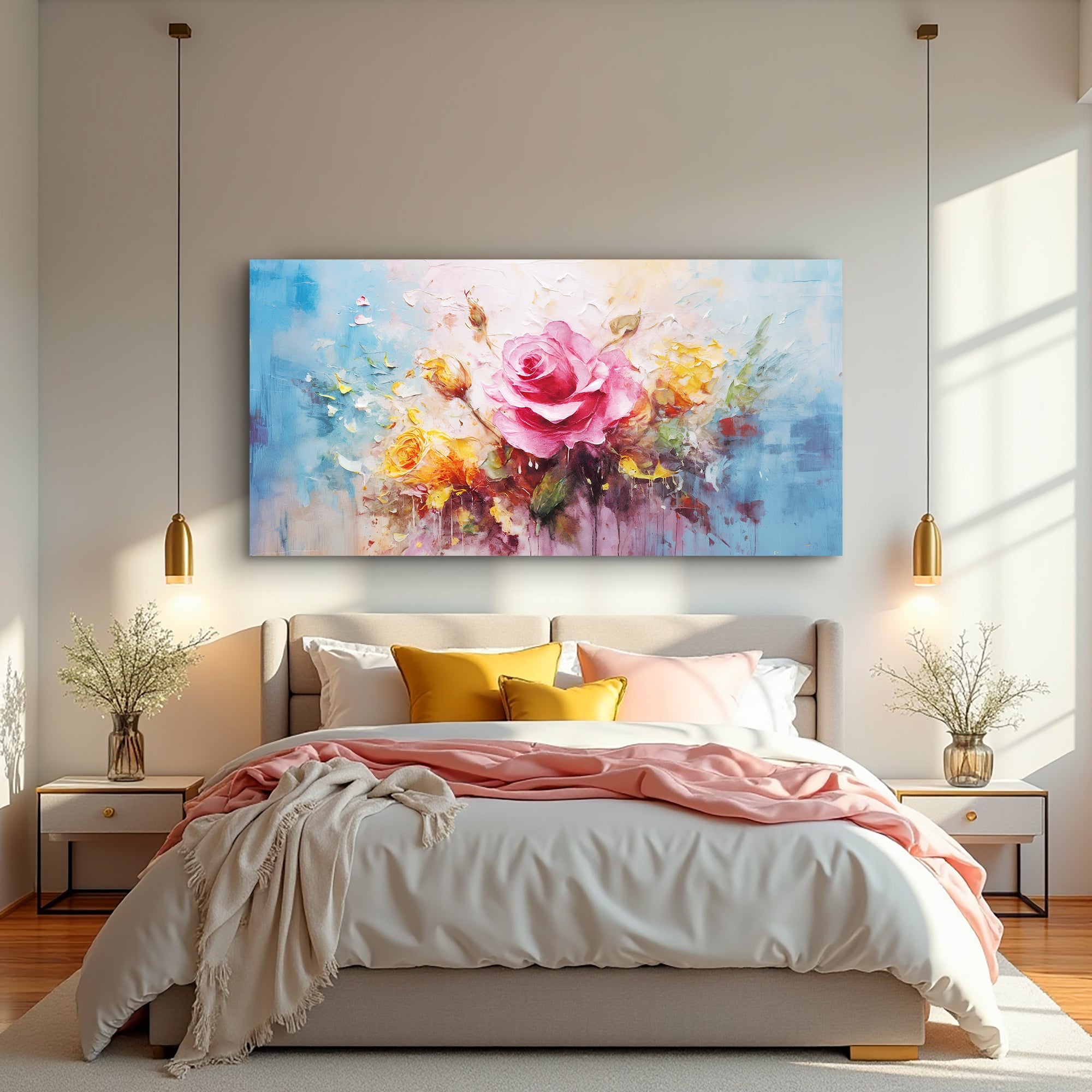 Rose Flower Wall Art