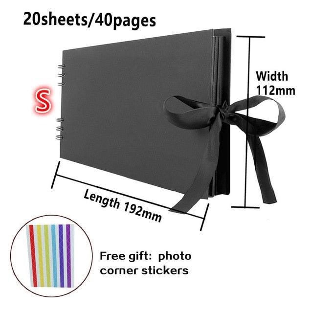 60/80 Pages Photo Albums Scrapbook Paper Craft Album Scrapbooking Picture Album for Wedding Anniversary Gifts Memory Scrapbook Albums Family Anniversary Gift For Couple