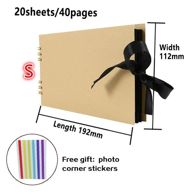 60/80 Pages Photo Albums Scrapbook Paper Craft Album Scrapbooking Picture Album for Wedding Anniversary Gifts Memory Scrapbook Albums Family Anniversary Gift For Couple