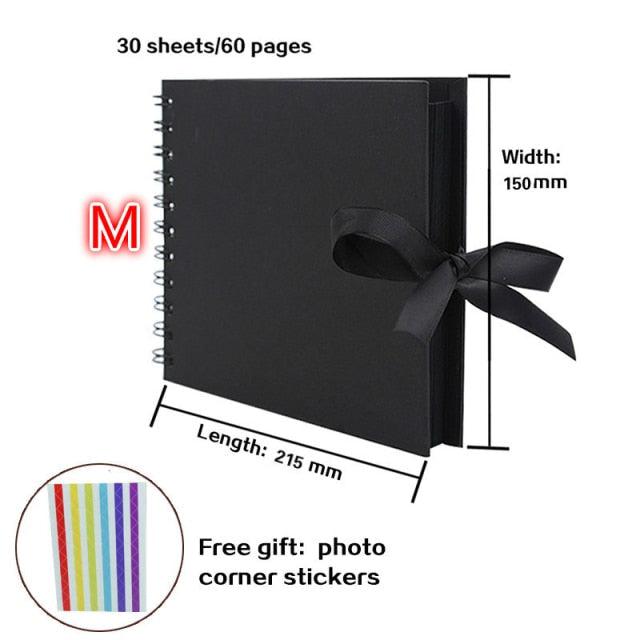 60/80 Pages Photo Albums Scrapbook Paper Craft Album Scrapbooking Picture Album for Wedding Anniversary Gifts Memory Scrapbook Albums Family Anniversary Gift For Couple