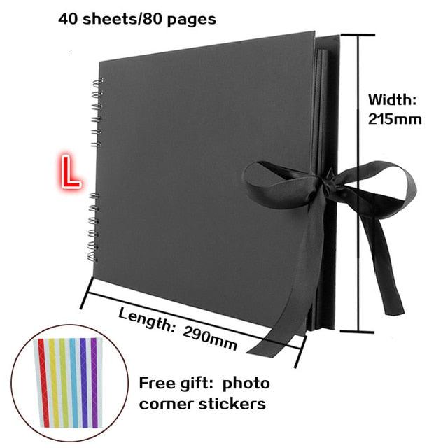60/80 Pages Photo Albums Scrapbook Paper Craft Album Scrapbooking Picture Album for Wedding Anniversary Gifts Memory Scrapbook Albums Family Anniversary Gift For Couple