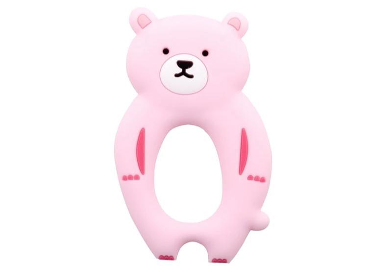 Baby Teether Silicone Rabbit Food Grade Bunny Teether Nursing Teething Accessories Silicone Animal Teether For Kids and Baby