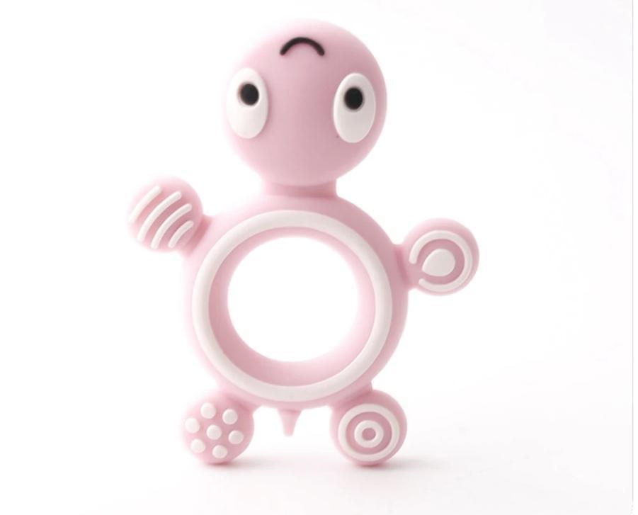 Baby Teether Silicone Rabbit Food Grade Bunny Teether Nursing Teething Accessories Silicone Animal Teether For Kids and Baby
