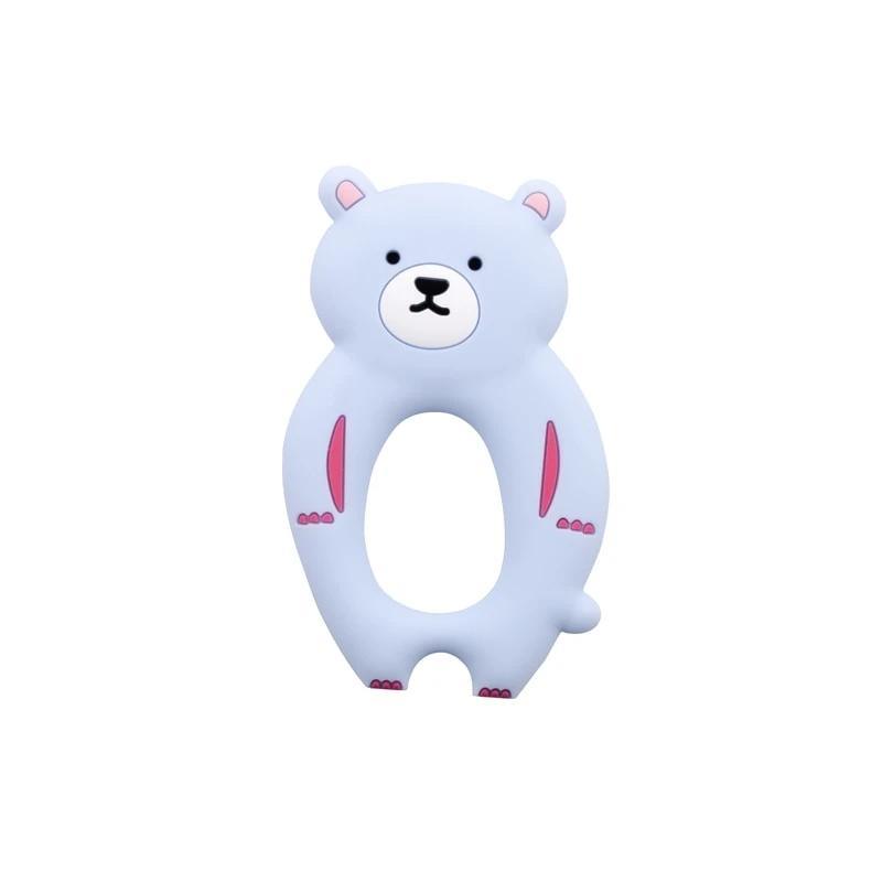 Baby Teether Silicone Rabbit Food Grade Bunny Teether Nursing Teething Accessories Silicone Animal Teether For Kids and Baby