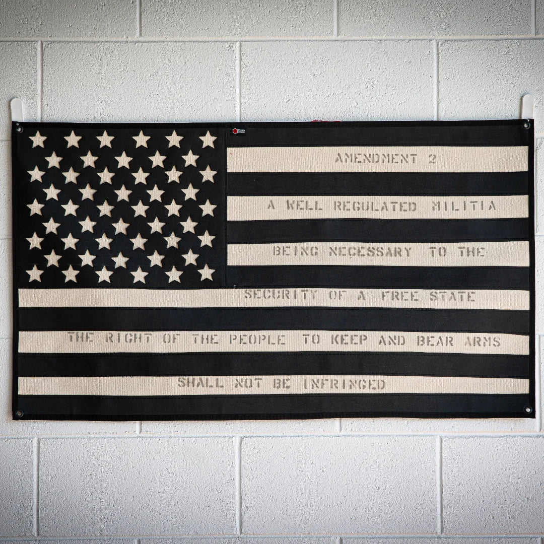 American Flag - Combat Boot Leather - Second Amendment