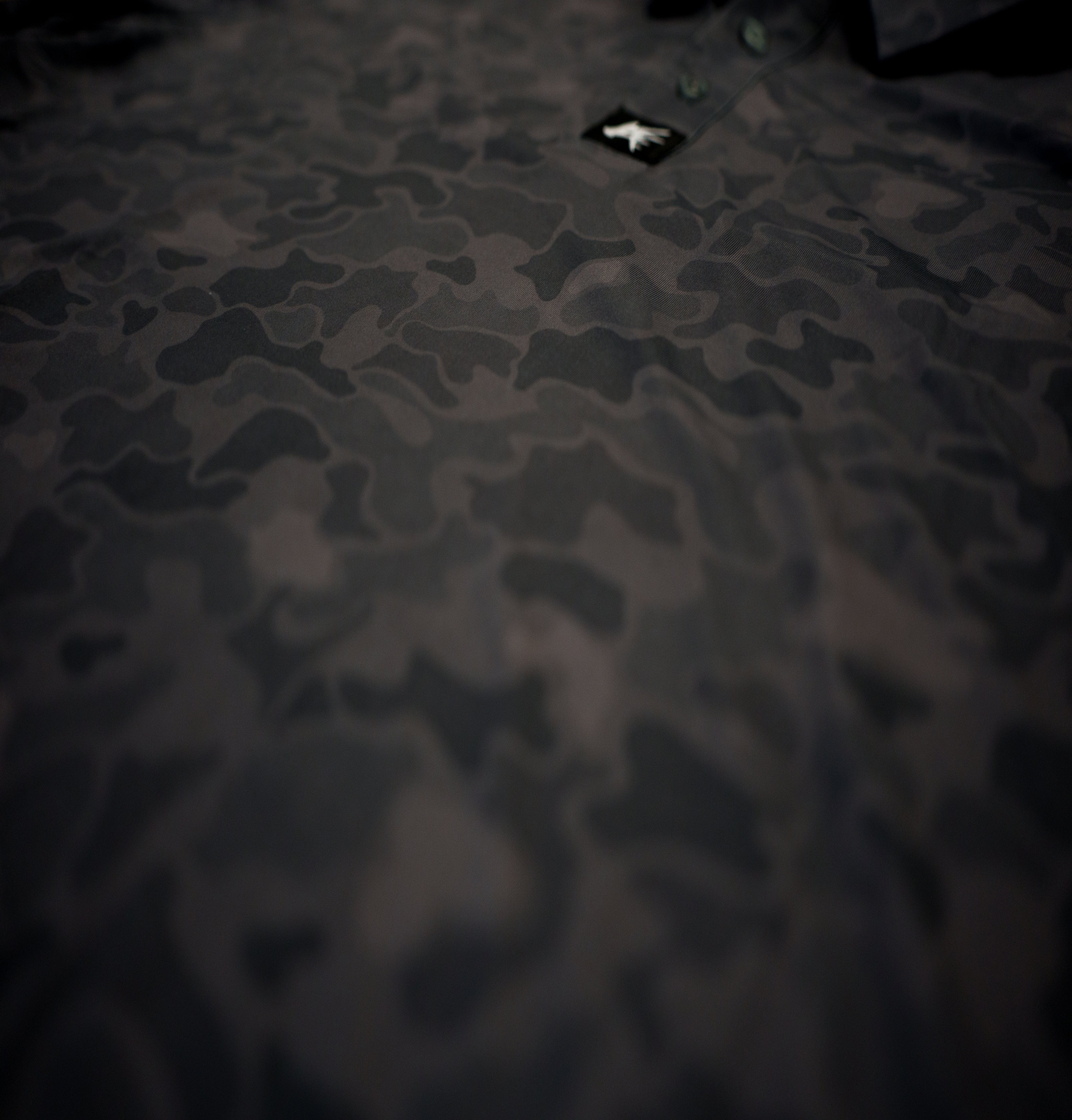 Black Marsh Duck Camo Golf Polo