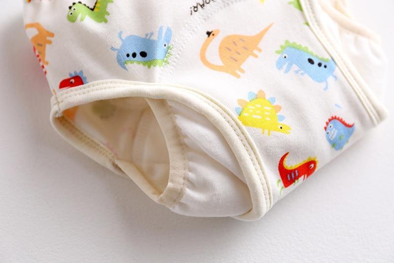 8-layer Pants Baby Diapers Reusable Training Pants Washable Cloth Diapers Waterproof Pants Nappies With Leak-proof Side