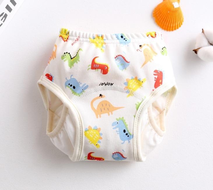 8-layer Pants Baby Diapers Reusable Training Pants Washable Cloth Diapers Waterproof Pants Nappies With Leak-proof Side