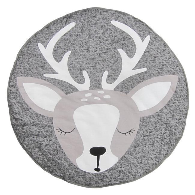 Creative Elephant Design Baby Play Mat Round Carpet Cotton Animal Play Mat Newborn Infant Crawling Carpet For Baby Kids