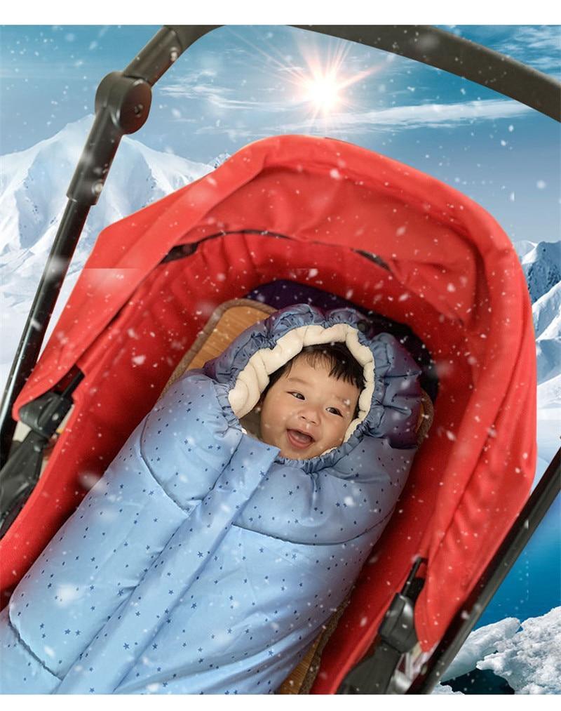 Newborn Winter Warm Baby Sleeping Bag Sleep sack For Stroller for Baby Sleep Sack Thickening Dual-use For Baby Kids
