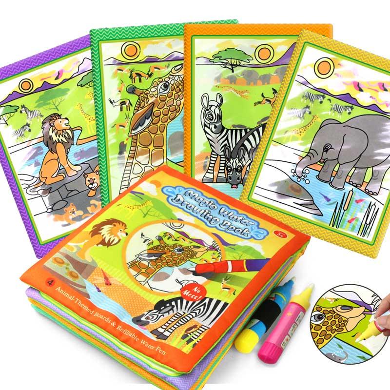 Magic Water Drawing Books Coloring Books Doodle & Magic Pen Painting Drawing Board Children Painting Toys Birthday Gifts