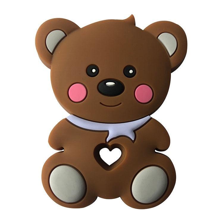 Food Grade Silicone Teethers Animal Fox Koala Teether Baby Silicone Chew Charms Kids Teething Gift Toddler Toys