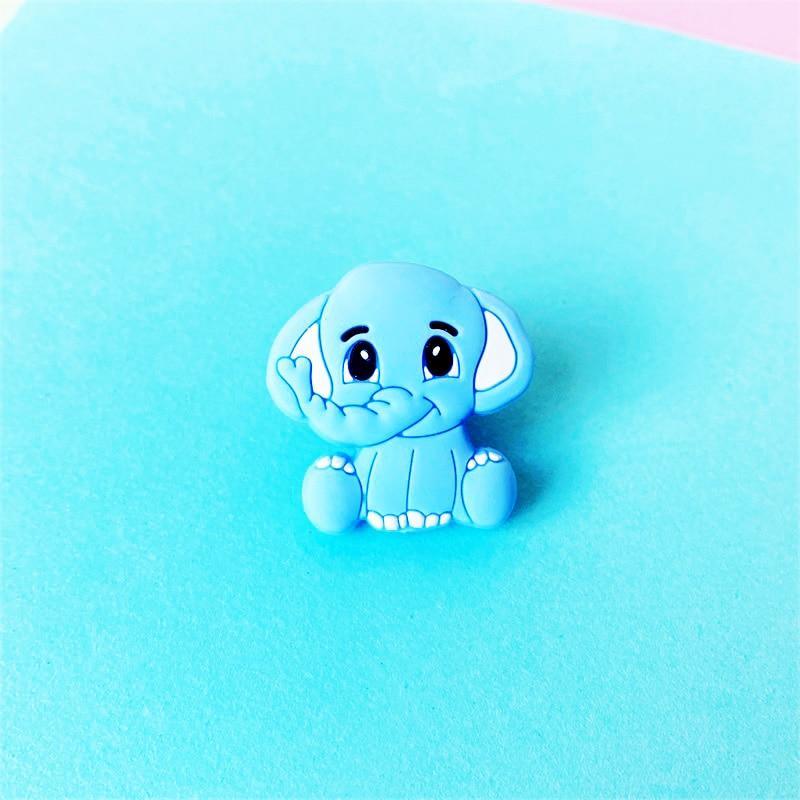 2pc Silicone Elephant Teether Baby Silicone Chew Charms Baby Teething Gift Toddler Toys Unique Design