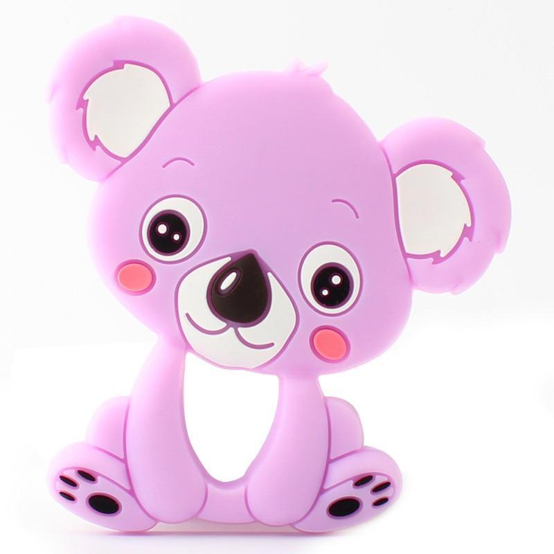 2pcs Cartoon Baby Teether Animal Silicone Teether Raccoon Elephant Koala Giraffe Baby Teething Toys Accessories Perfect Toy For Kids