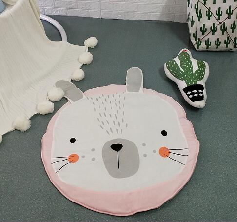 Creative Elephant Design Baby Play Mat Round Carpet Cotton Animal Play Mat Newborn Infant Crawling Carpet For Baby Kids
