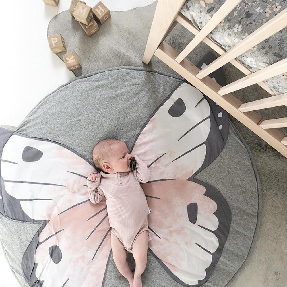 Creative Elephant Design Baby Play Mat Round Carpet Cotton Animal Play Mat Newborn Infant Crawling Carpet For Baby Kids