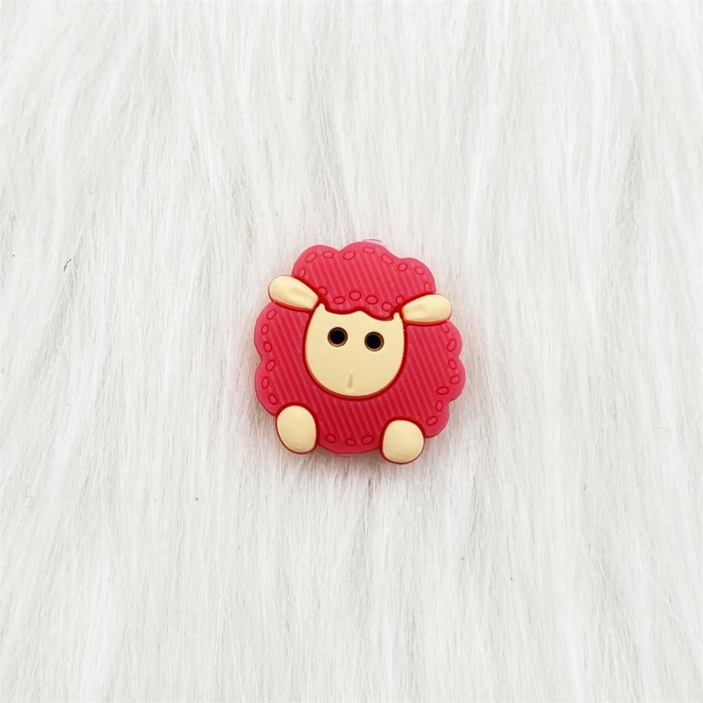 5pcs Animals Cartoon Silicone Teething Sheep For Children Newborn Baby Teether For Teeth