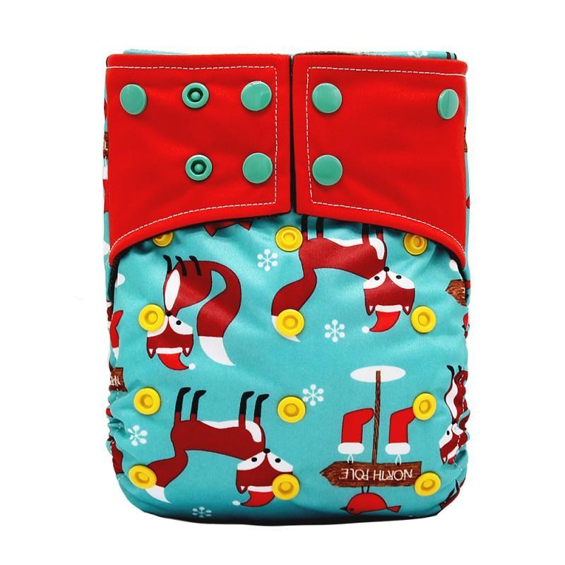 Baby Cloth Diaper Reusable Adjustable Pocket Nappy Cover Fit All Diaper Reusable Nappies Cotton In Modern Trend Printed Design For Unlimited Uses