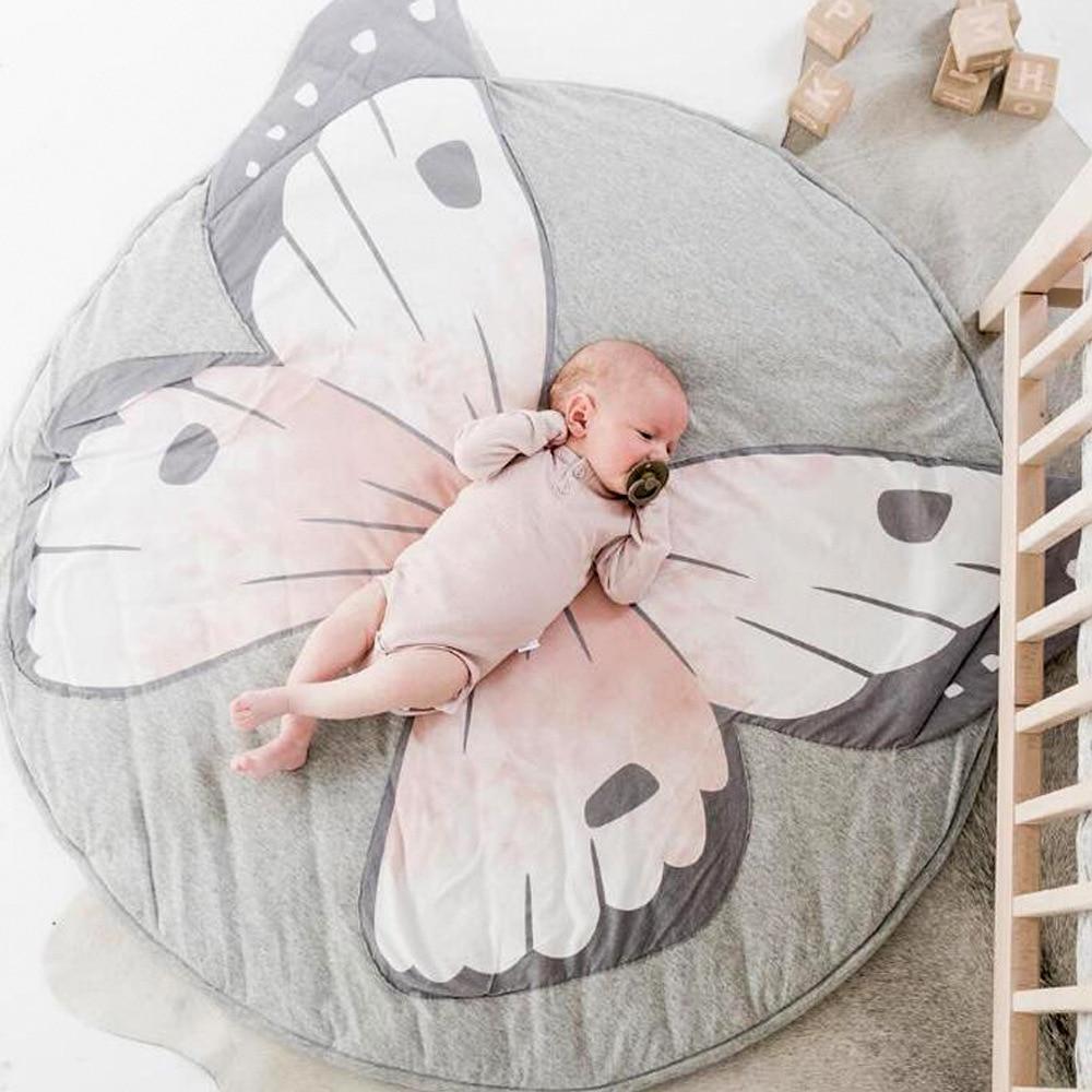 Creative Elephant Design Baby Play Mat Round Carpet Cotton Animal Play Mat Newborn Infant Crawling Carpet For Baby Kids