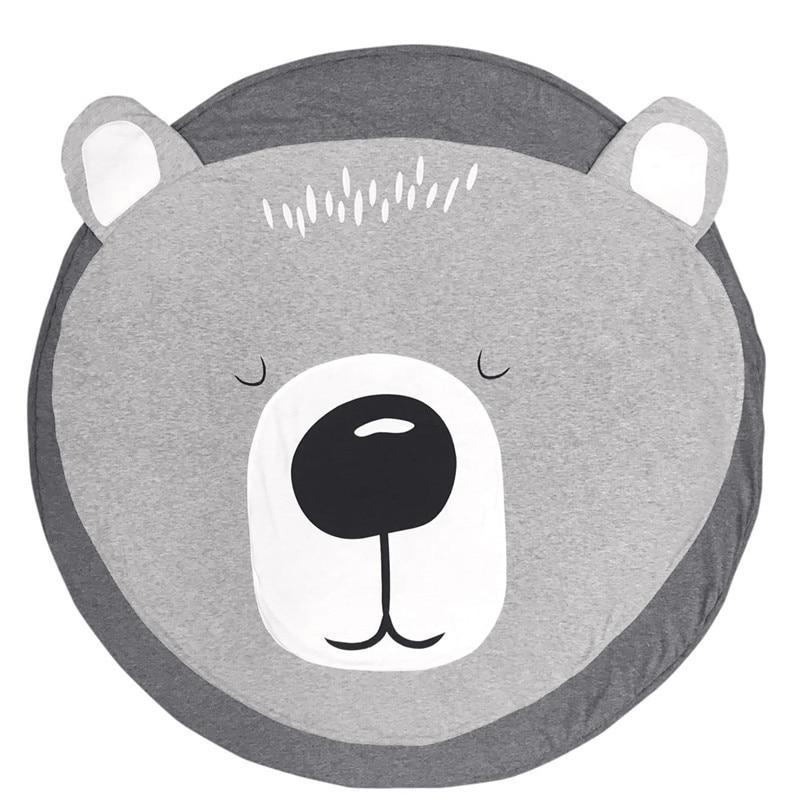 Creative Elephant Design Baby Play Mat Round Carpet Cotton Animal Play Mat Newborn Infant Crawling Carpet For Baby Kids