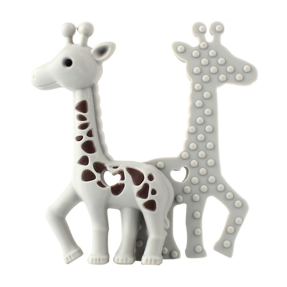 2pcs Cartoon Baby Teether Animal Silicone Teether Raccoon Elephant Koala Giraffe Baby Teething Toys Accessories Perfect Toy For Kids