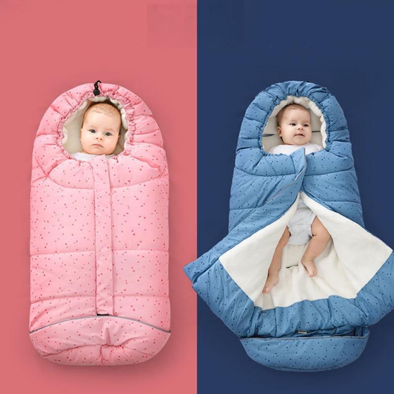 Newborn Winter Warm Baby Sleeping Bag Sleep sack For Stroller for Baby Sleep Sack Thickening Dual-use For Baby Kids