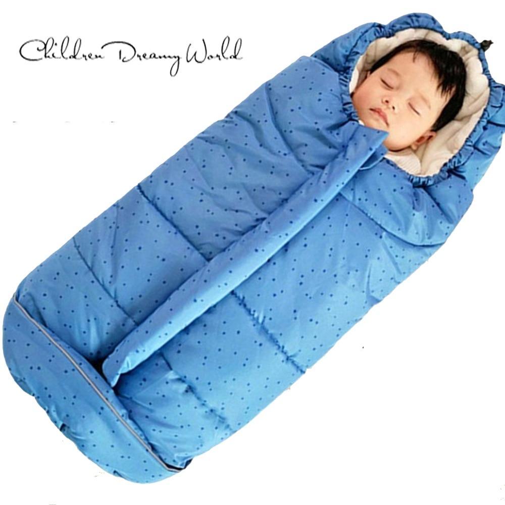 Newborn Winter Warm Baby Sleeping Bag Sleep sack For Stroller for Baby Sleep Sack Thickening Dual-use For Baby Kids