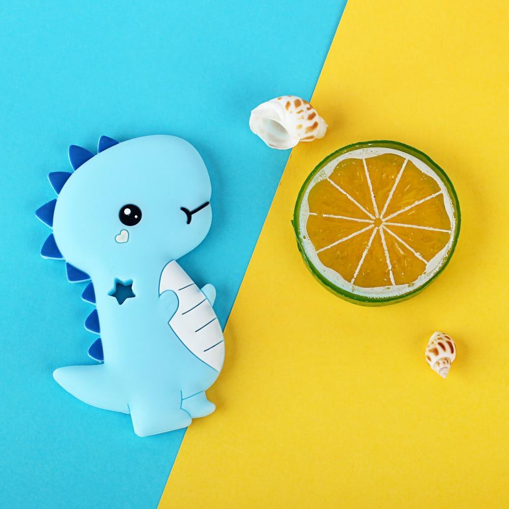 Dinosaur Baby Teether Animal Silicone Beads Chew Charms Food Grade Silicone Teether Bead Toy Gift For Baby and Kids