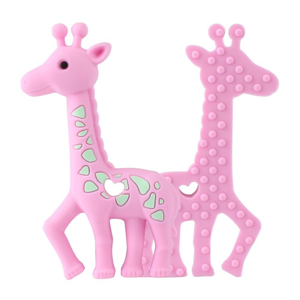 2pcs Cartoon Baby Teether Animal Silicone Teether Raccoon Elephant Koala Giraffe Baby Teething Toys Accessories Perfect Toy For Kids