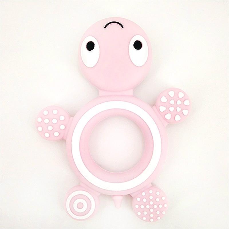 Baby Silicone Teethers Food Cute Turtle Tiny Teething Baby Shower Gifts Cartoon Animals Teether