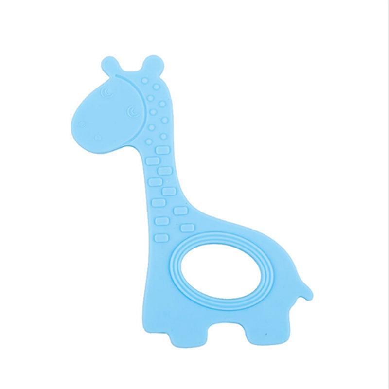 New Cute Giraffe Appease Teether Toy Teething Chew Toddler Silicone Natural Organic Food Perfect For Baby Boys and Girls