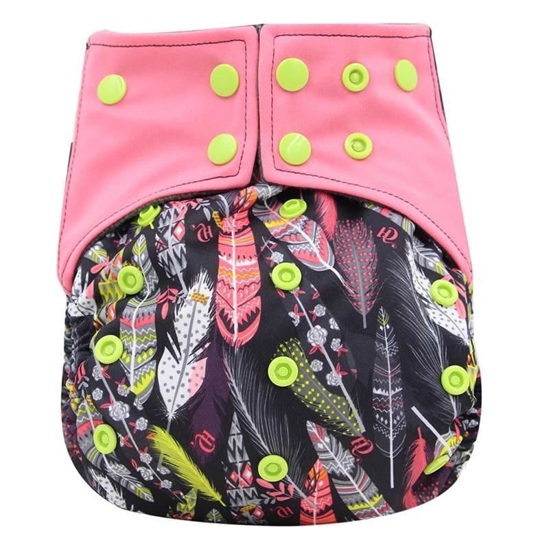 All-In-One Cloth Diaper for Baby Bamboo Charcoal Eco-friendly Baby Cloth Diaper