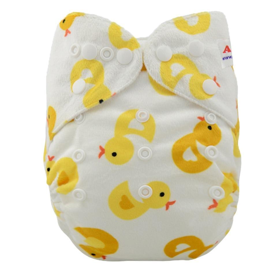 Baby One Size Fits All Reusable Baby Cloth Diaper with Microfiber Insert Diaper For Baby Boys and Baby Girls In Modern New Printed Design