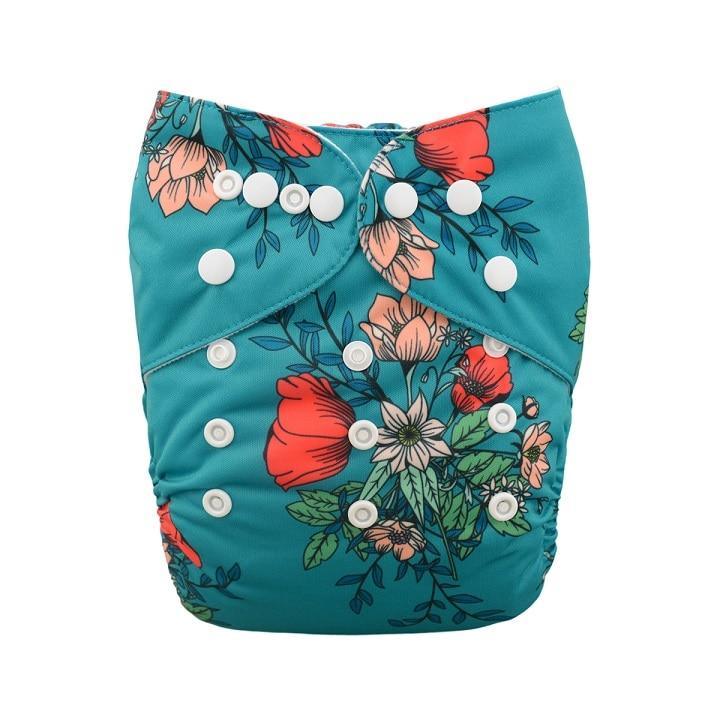 Baby One Size Fits All Reusable Baby Cloth Diaper with Microfiber Insert Diaper For Baby Boys and Baby Girls In Modern New Printed Design