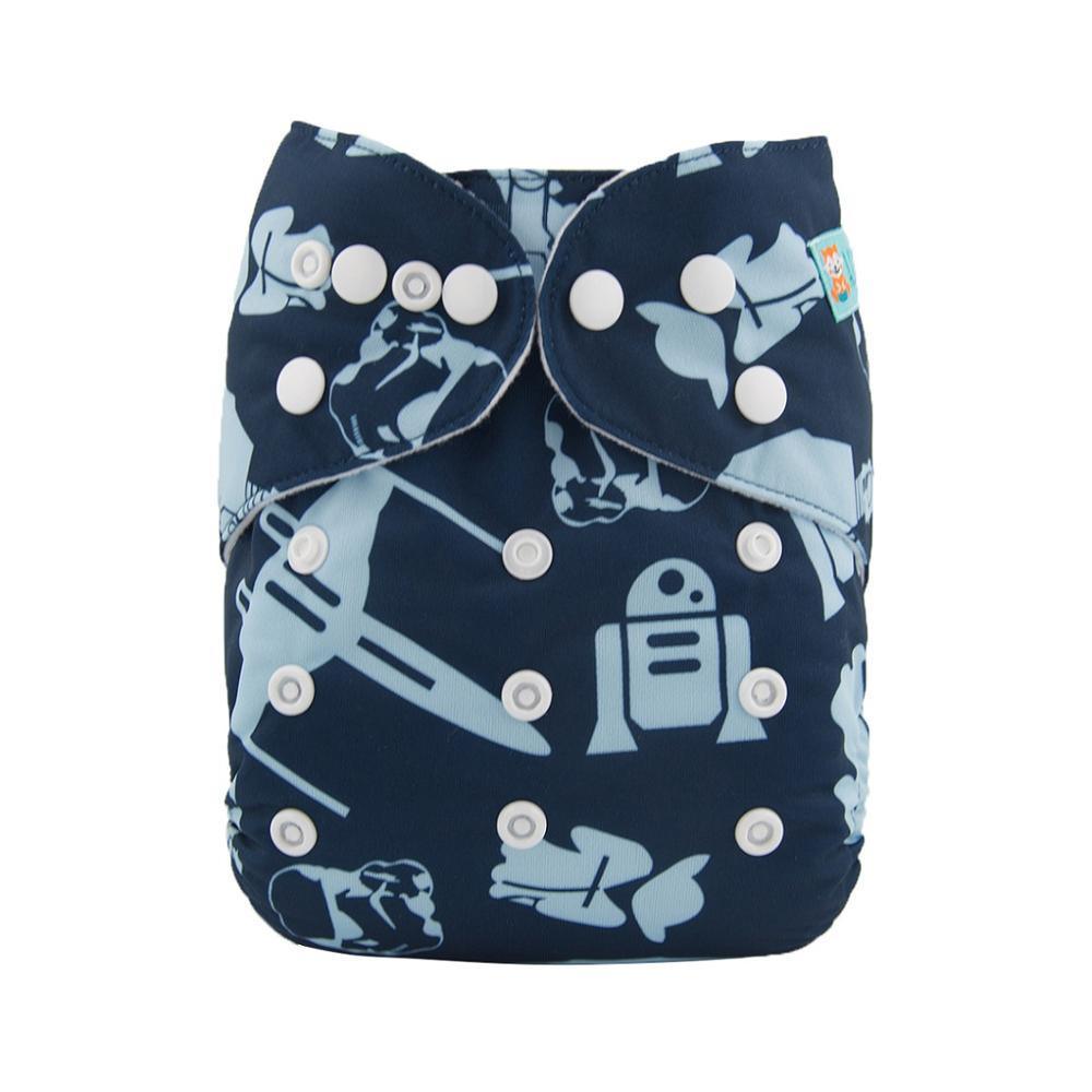 Baby One Size Fits All Reusable Baby Cloth Diaper with Microfiber Insert Diaper For Baby Boys and Baby Girls In Modern New Printed Design