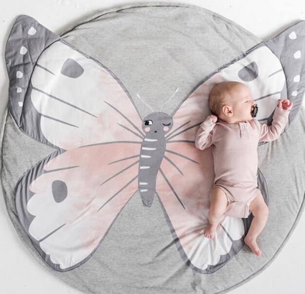 Creative Elephant Design Baby Play Mat Round Carpet Cotton Animal Play Mat Newborn Infant Crawling Carpet For Baby Kids
