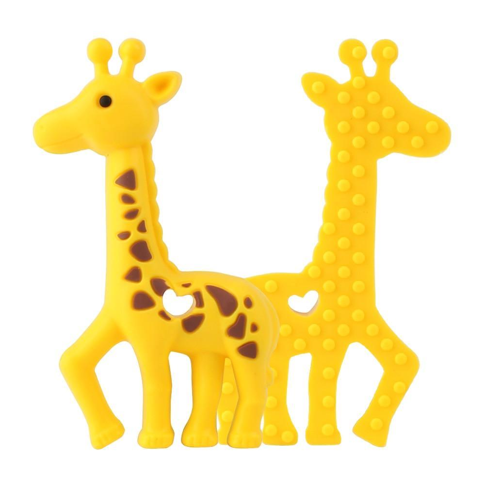 2pcs Cartoon Baby Teether Animal Silicone Teether Raccoon Elephant Koala Giraffe Baby Teething Toys Accessories Perfect Toy For Kids